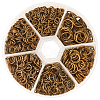 1 Box Iron Plated Jump Rings 4mm to 10mm in Diameter Antique Bronze for Jewelry Making IFIN-PH0001-06AB-NF-1