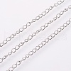 Tarnish Resistant 304 Stainless Steel Curb Chains CHS-F003-17P-A-1