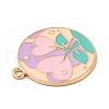 Alloy Enamel Pendants ENAM-B051-02KCG-02-3