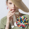 ARRICRAFT 360Pcs 12 Colors Opaque Acrylic Slide Charms SACR-AR0001-21-7