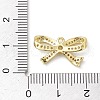 Rack Plating Brass Micro Pave Clear Cubic Zirconia Pendants KK-H463-11G-3