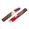 Transparent Resin & Walnut Wood Big Pendants RESI-TAC0017-70-C01-3