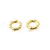 Brass Textured Hexagon Linking Rings KK-P306-08G-2
