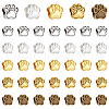 Unicraftale 50Pcs 5 Colors Tibetan Style Zinc Alloy Dog Paw Prints European Beads MPDL-UN0001-02-1