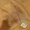 Brass Cubic Zirconia Pendant Necklaces NJEW-H051-01G-01-2