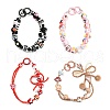 Hand Painted Acrylic with Enamel Beads MACR-K354-28-3