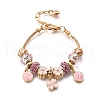 Alloy Enamel European Beads Charm Bracelets BJEW-F495-01G-2