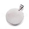 Tarnish Resistant 304 Stainless Steel Pendants STAS-P115-08P-2