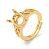 Adjustable Brass Finger Ring Components KK-WH0063-11G-1