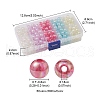 250Pcs 5 Colors Transparent Crackle Acrylic Beads MACR-YW0002-52-4