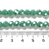 Electroplate Opaque Glass Beads Strands EGLA-A035-P6mm-A13-4