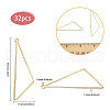 CHGCRAFT 32Pcs Alloy Open Back Bezel Big Pendants PALLOY-CA0008-40-2
