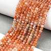 Natural Sunstone Beads Strands G-L597-B02-02-2