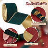 10 Yards Single Face Velvet Wired Ribbons SRIB-WH0011-153A-3