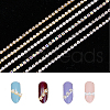 HOBBIESAY 12Pcs 6 Style Alloy Rhinestone Chains MRMJ-HY0002-30-4