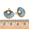 304 Stainless Steel Enamel Pendants STAS-V015-01G-3
