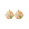 304 Stainless Steel Rhinestone Pendants STAS-U061-14G-02-1