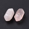 Natural Rose Quartz Double Terminal Pointed Pendants G-C007-02A-12-4