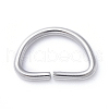 Tarnish Resistant 304 Stainless Steel D Rings STAS-E466-11P-1