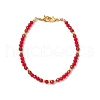 Natural Red Agate Bead Beads Bracelets for Women BJEW-JB11572-2