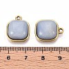 Natural Grey Labradorite Square Pendants STAS-N109-211B-G-3