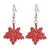 Glass Seed Beads Dangle Earrings EJEW-MZ00400-01-2