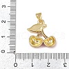 Brass Micro Pave Cubic Zirconia Pendants KK-D376-03G-3