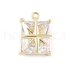 Brass Micro Pave Cubic Zirconia Pendants KK-M326-21G-1