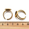 Ion Plating(IP) 304 Stainless Steel Cuff Ring Settings STAS-E202-02C-G-5