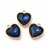 Faceted Glass Rhinestone Pendants GLAA-I051-B18-2