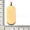 Oval with 12 Constellation 304 Stainless Steel Rhinestone Pendants STAS-M119-08I-G-2