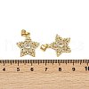 Brass Micro Pave Cubic Zirconia Pendants KK-S526-38G-3