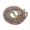 Baking Painted Glass Beads Strands X-DGLA-Q023-6mm-DB59-2