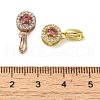 Rack Plating Brass Micro Pave Cubic Zirconia Ice Pick Pinch Bails KK-K340-28B-3