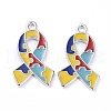 Enamel Alloy Pendants ENAM-G192-02P-1