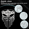 AHADERMAKER 1Pc Alloy Headwear Masquerade Masks AJEW-GA0008-17P-4