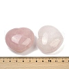 Mother's Day Gifts Heart Natural Rose Quartz Palm Stone G-C186-03H-2