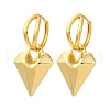 Heart Brass Hoop Earrings EJEW-D322-12G-02-4