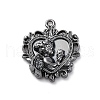 Rack Plating Alloy Pendants PALLOY-V002-08B-1