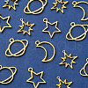 20Pcs 4 Style Alloy Open Back Bezel Pendants PALLOY-CJ0002-11-3