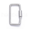 Non-Tarnish 304 Stainless Steel Screw Carabiner Lock Charms STAS-K213-11P-1