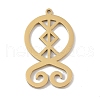 304 Stainless Steel Pendants STAS-B062-09G-1