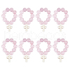 Round Dyed Natural Jade Pendants Decoration HJEW-OC00010-1