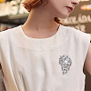 HOBBIESAY 2Pcs Crystal Rhinestone Wing Brooch Pin FIND-HY0002-28-6