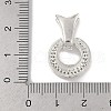 Brass Micro Pave Clear Cubic Zirconia Fishtail Fold Over Clasps FIND-U017-12P-3