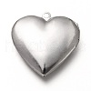 316 Stainless Steel Locket Pendants STAS-P268-08P-2