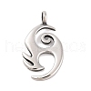 Tarnish Resistant 304 Stainless Steel Pendants STAS-C015-97-1