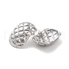 Rectangle 304 Stainless Steel Stud Earrings for Women EJEW-L272-006P-2