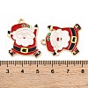 Christmas Theme Rack Plating Alloy Pendants X-FIND-M020-04G-02-3