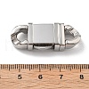 304 Stainless Steel Snap Clasps STAS-V008-23P-3